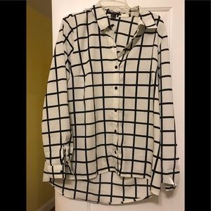 Forever 21 grid check print  butting down
